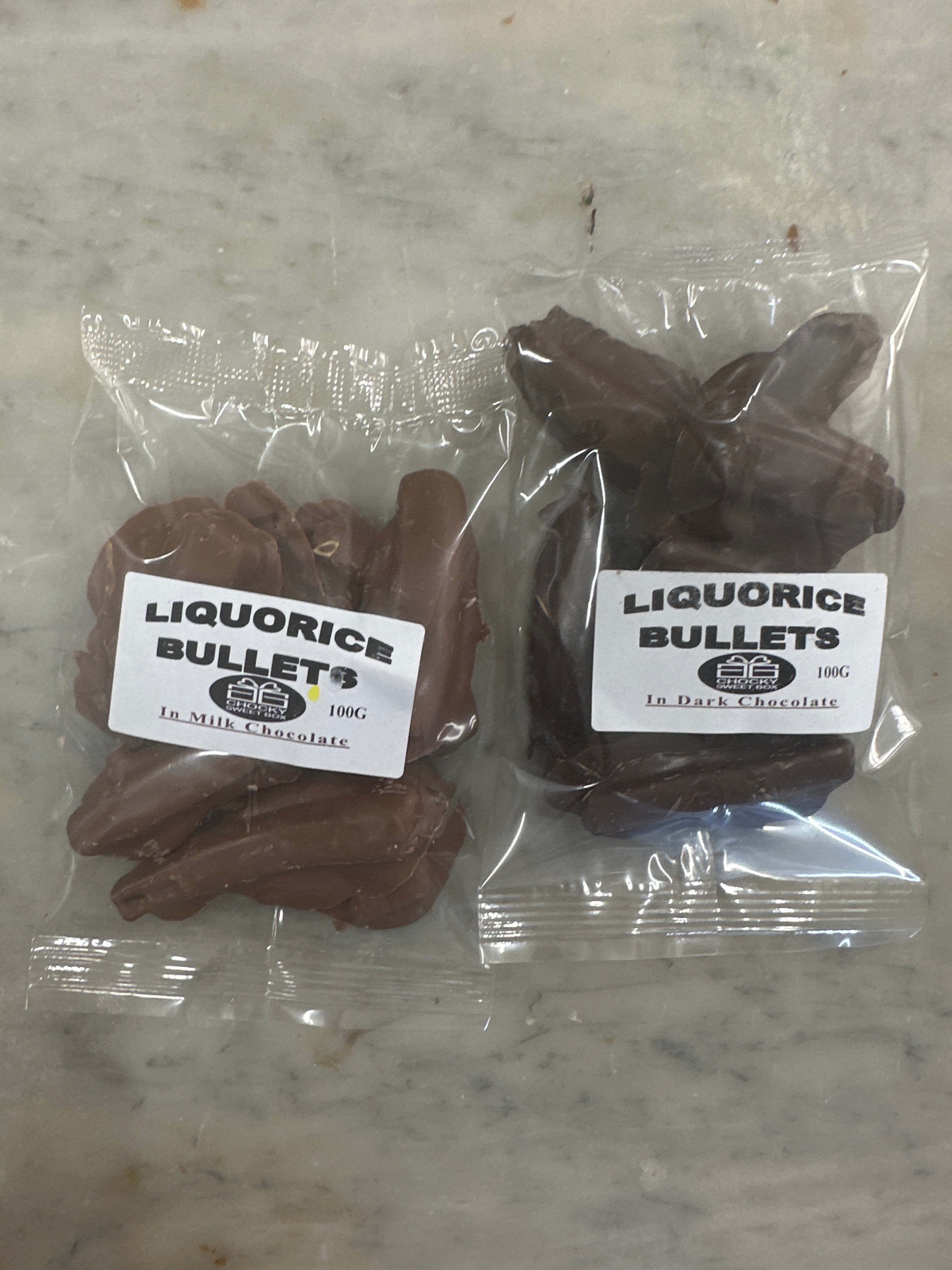 Black liquorice - In a choice of your favourite chocolate varieties.