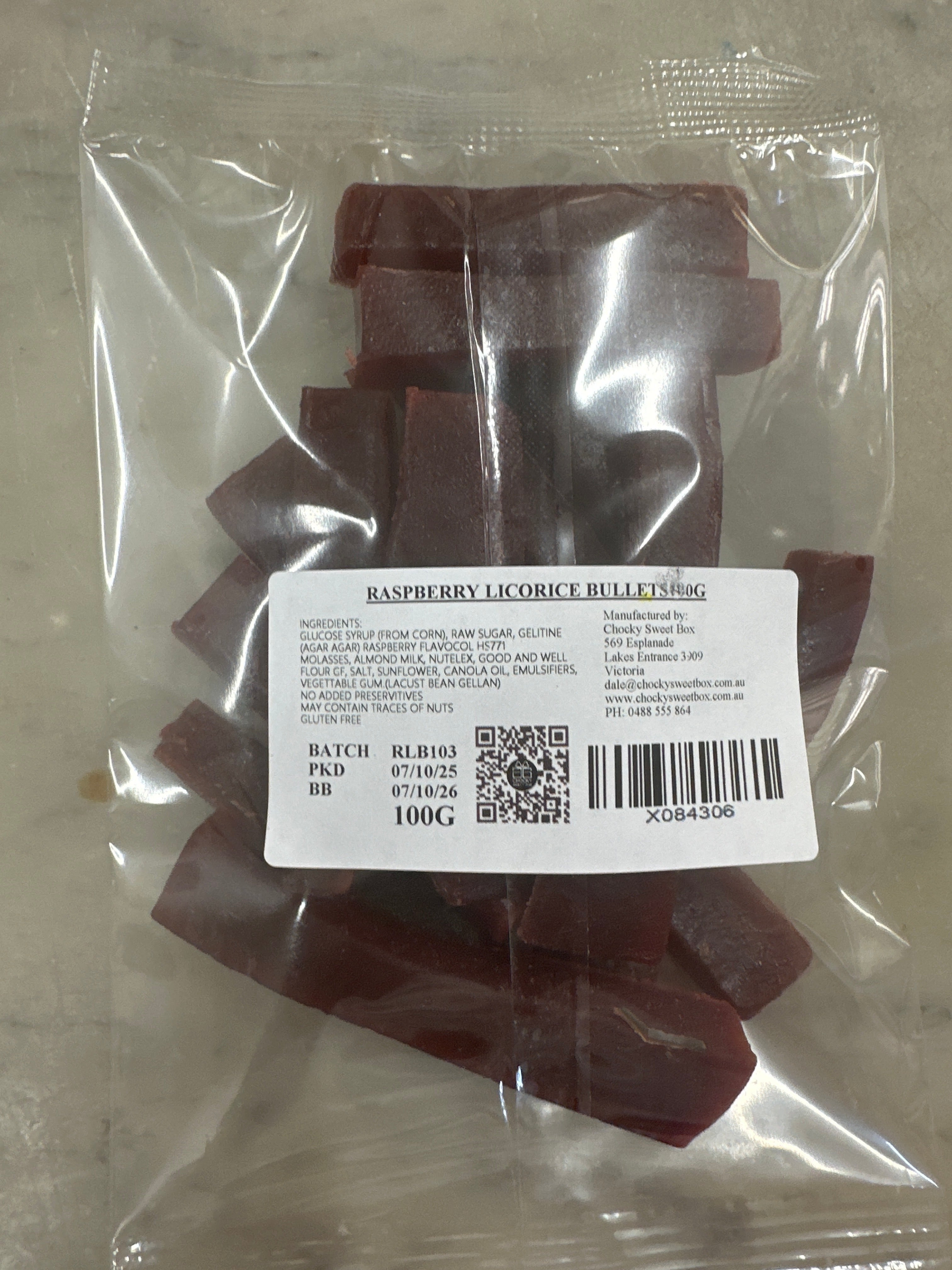 Liquorice Bullets Raspberry