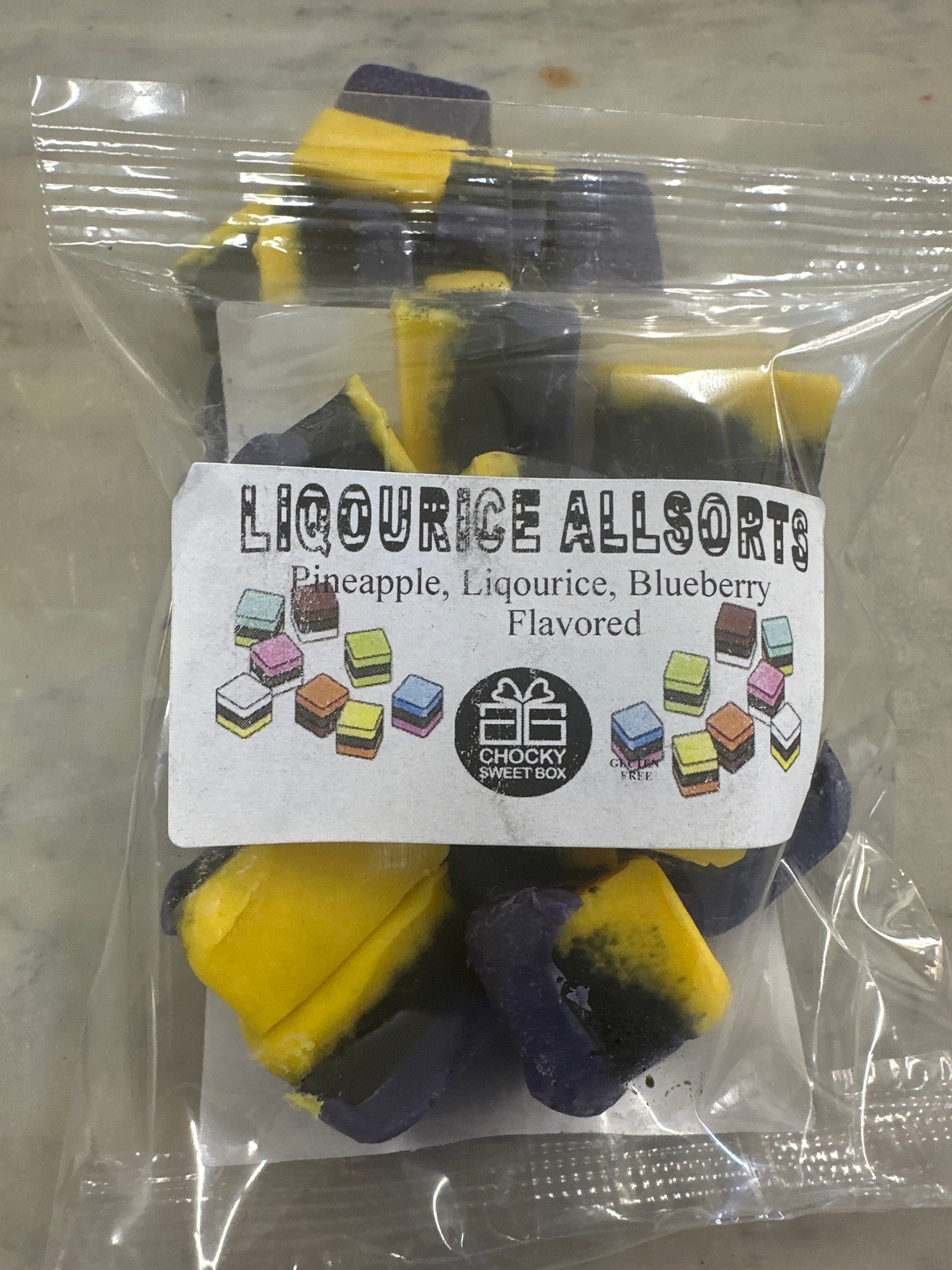 Liquorice Allsorts pineapple & Blueberry flavoured