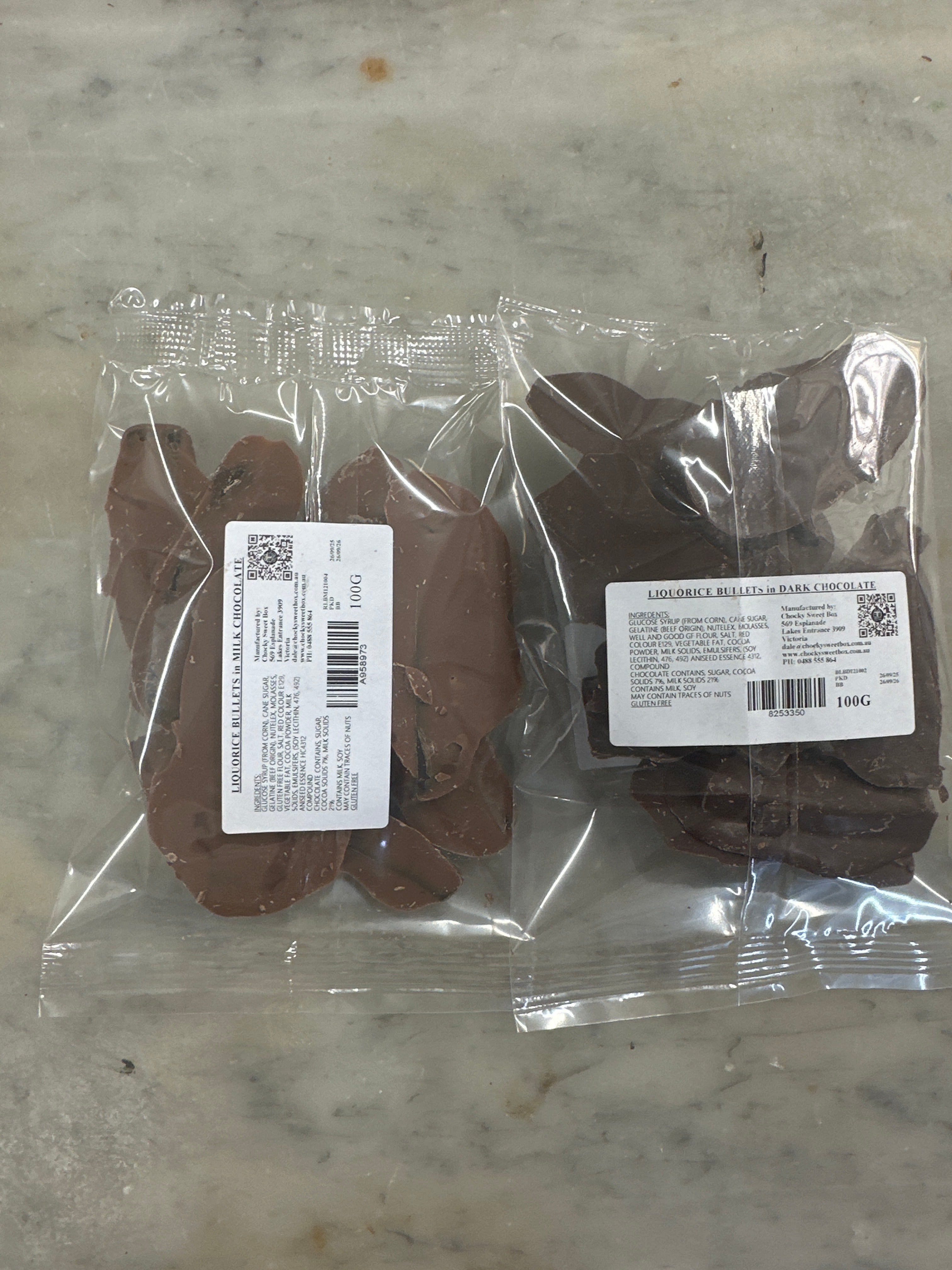 Black liquorice - In a choice of your favourite chocolate varieties.