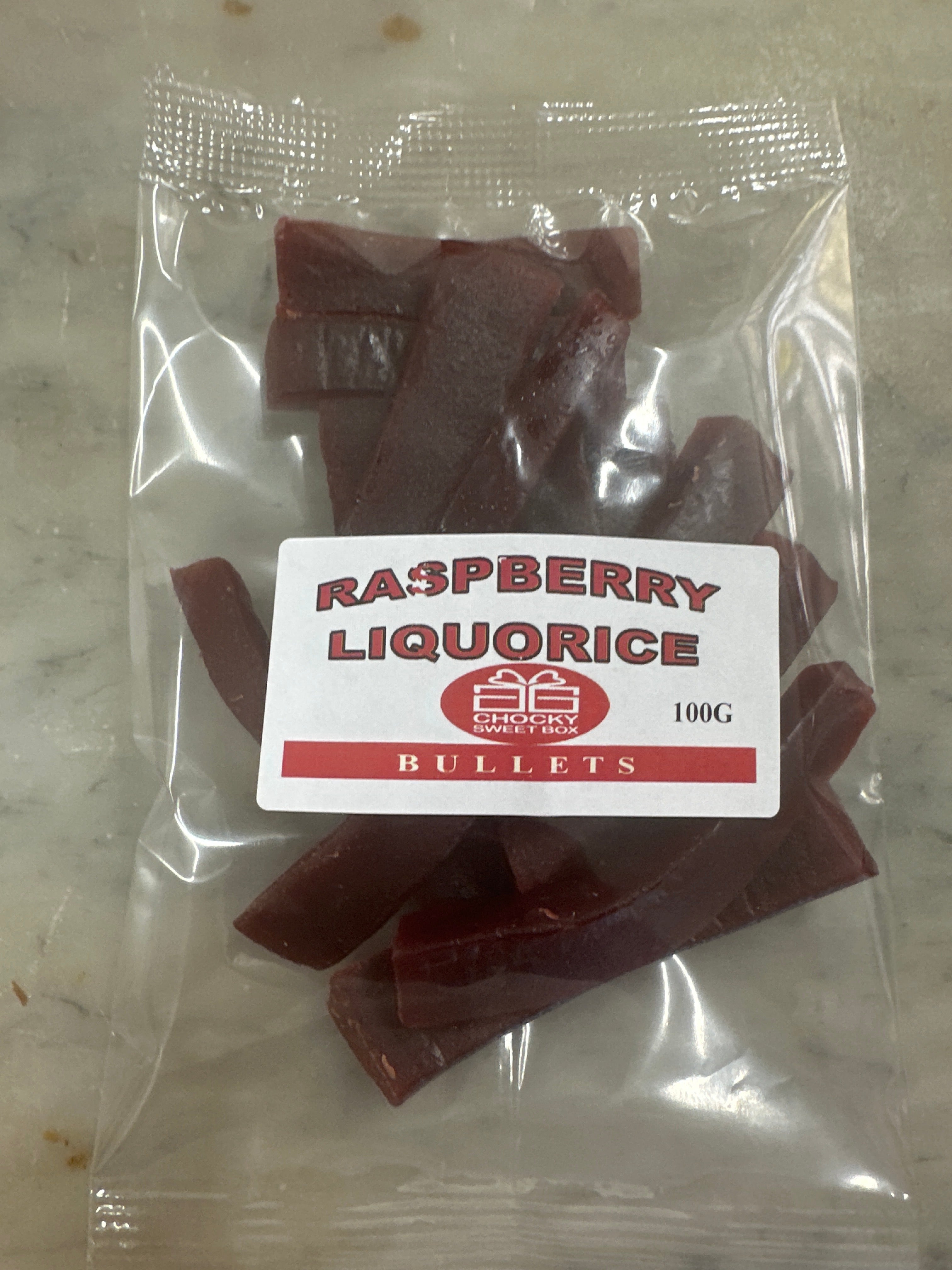 Liquorice Bullets Raspberry